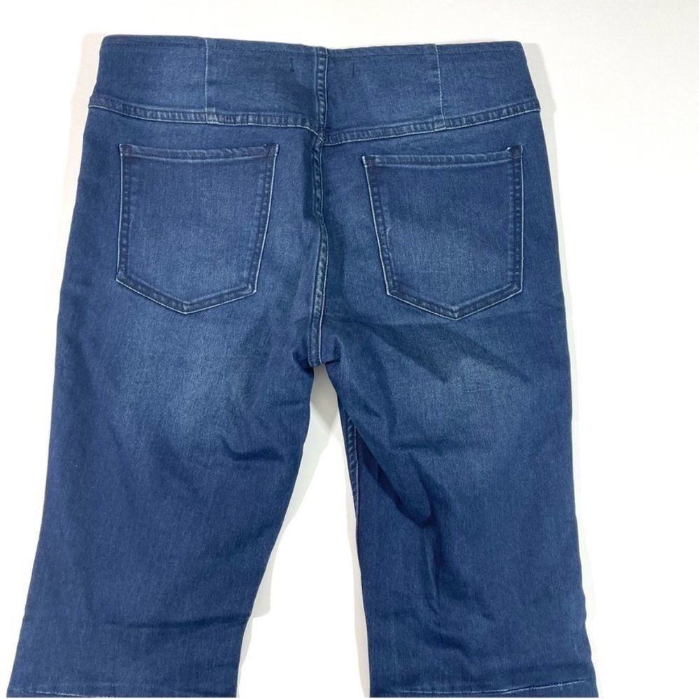 Free People 90s Penny Pull On Flare Jeans Dark Wash 29 - Picture 3 of 9